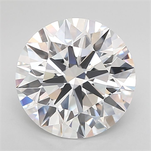 Picture of Lab Grown Diamond 4.02 Carats, Round with Ideal Cut, D Color, IF Clarity and Certified by IGI