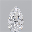 Natural Diamond 0.50 Carats, Pear with  Cut, D Color, VS2 Clarity and Certified by GIA