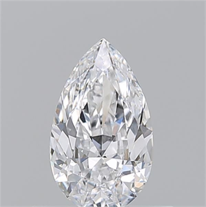Picture of Natural Diamond 0.50 Carats, Pear with  Cut, D Color, VS2 Clarity and Certified by GIA