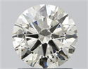 Natural Diamond 1.20 Carats, Round with Excellent Cut, J Color, SI1 Clarity and Certified by IGI