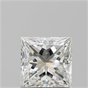 Natural Diamond 1.21 Carats, Princess with  Cut, I Color, VS1 Clarity and Certified by GIA