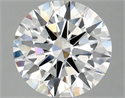 Del inventario de diamantes de laboratorio, 2.58 quilates, Redondo , Color F, claridad VVS2 y certificado IGI