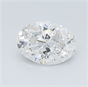 Diamante Natural 0.54 quilates, Ovalado , Color F, claridad SI1 y certificado GIA