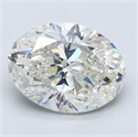 Natural Diamond 5.02 Carats, Oval with  Cut, I Color, SI2 Clarity and Certified by GIA