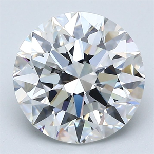 Picture of Natural Diamond 2.50 Carats, Round with Excellent Cut, E Color, VS1 Clarity and Certified by GIA