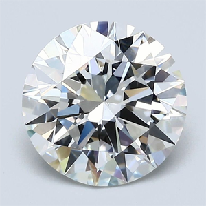 Foto Diamante Natural 2.50 quilates, Redondo , Color H, claridad VS2 y certificado GIA de