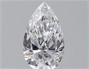 Natural Diamond 0.40 Carats, Pear with  Cut, D Color, VVS1 Clarity and Certified by GIA