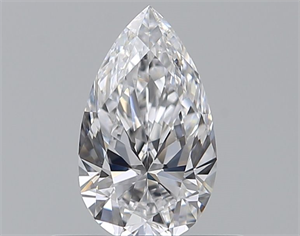 Picture of Natural Diamond 0.40 Carats, Pear with  Cut, D Color, VVS1 Clarity and Certified by GIA