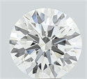 Lab Grown Diamond 5.06 Carats, Round with Ideal Cut, G Color, VVS1 Clarity and Certified by IGI
