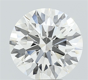 Picture of Lab Grown Diamond 5.06 Carats, Round with Ideal Cut, G Color, VVS1 Clarity and Certified by IGI