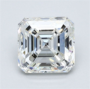 Picture of Natural Diamond 1.51 Carats, Asscher with  Cut, I Color, SI1 Clarity and Certified by GIA