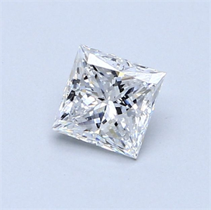 Picture of Natural Diamond 0.61 Carats, Princess with  Cut, D Color, VS1 Clarity and Certified by GIA