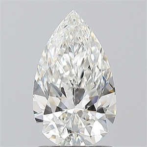 Picture of Natural Diamond 1.20 Carats, Pear with  Cut, G Color, VVS1 Clarity and Certified by GIA