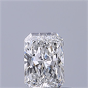 Natural Diamond 0.40 Carats, Radiant with  Cut, E Color, IF Clarity and Certified by GIA