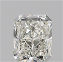 Natural Diamond 0.70 Carats, Radiant with  Cut, J Color, VS1 Clarity and Certified by GIA