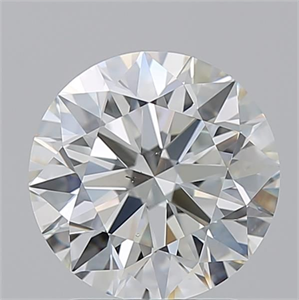 Picture of Natural Diamond 2.01 Carats, Round with Excellent Cut, J Color, VS2 Clarity and Certified by GIA