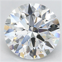 Lab Grown Diamond 3.40 Carats, Round with Excellent Cut, E Color, VVS1 Clarity and Certified by GIA