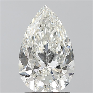 Foto Diamante Natural 1.70 quilates, De pera , Color I, claridad SI2 y certificado GIA de