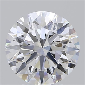Picture of Lab Grown Diamond 3.05 Carats, Round with Excellent Cut, D Color, VVS2 Clarity and Certified by GIA
