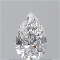 Natural Diamond 0.50 Carats, Pear with  Cut, E Color, SI1 Clarity and Certified by GIA