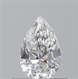 Picture of Natural Diamond 0.50 Carats, Pear with  Cut, E Color, SI1 Clarity and Certified by GIA