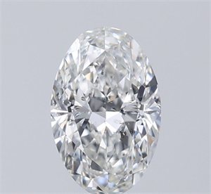 Foto Diamante Natural 0.71 quilates, Ovalado , Color F, claridad SI2 y certificado IGI de