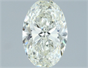 Natural Diamond 1.09 Carats, Oval with  Cut, I Color, IF Clarity and Certified by IGI