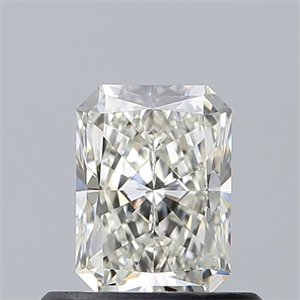 Picture of Natural Diamond 0.58 Carats, Radiant with  Cut, J Color, VVS2 Clarity and Certified by GIA