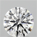 Lab Grown Diamond 1.31 Carats, Round with Ideal Cut, D Color, VS1 Clarity and Certified by IGI
