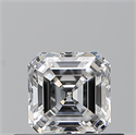 Natural Diamond 0.50 Carats, Asscher with  Cut, E Color, VVS2 Clarity and Certified by GIA