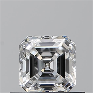 Picture of Natural Diamond 0.50 Carats, Asscher with  Cut, E Color, VVS2 Clarity and Certified by GIA