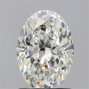 Picture of Natural Diamond 1.02 Carats, Oval with  Cut, H Color, VVS2 Clarity and Certified by GIA