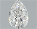 Natural Diamond 0.36 Carats, Pear with  Cut, H Color, SI1 Clarity and Certified by GIA