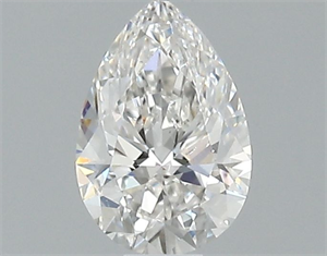 Foto Diamante Natural 0.36 quilates, De pera , Color H, claridad SI1 y certificado GIA de