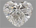 Natural Diamond 2.60 Carats, Heart with  Cut, H Color, SI1 Clarity and Certified by GIA