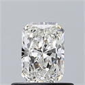 Natural Diamond 0.53 Carats, Radiant with  Cut, G Color, VVS1 Clarity and Certified by GIA