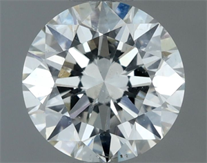 Picture of Natural Diamond 0.90 Carats, Round with Excellent Cut, I Color, SI1 Clarity and Certified by GIA