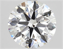 Natural Diamond 2.57 Carats, Round with Excellent Cut, E Color, IF Clarity and Certified by GIA