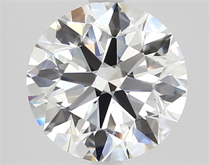 Picture of Natural Diamond 2.57 Carats, Round with Excellent Cut, E Color, IF Clarity and Certified by GIA