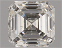 Natural Diamond 0.70 Carats, Asscher with  Cut, J Color, SI1 Clarity and Certified by GIA