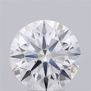 Picture of Lab Grown Diamond 3.66 Carats, Round with Ideal Cut, D Color, IF Clarity and Certified by IGI