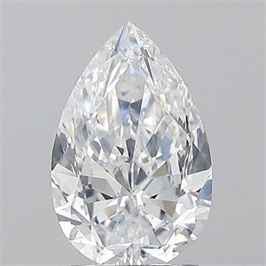 Picture of Natural Diamond 1.50 Carats, Pear with  Cut, D Color, SI1 Clarity and Certified by GIA