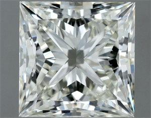 Picture of Natural Diamond 1.01 Carats, Princess with  Cut, J Color, VVS1 Clarity and Certified by IGI