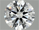 Lab Grown Diamond 1.29 Carats, Round with Ideal Cut, D Color, VS1 Clarity and Certified by IGI