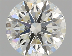 Picture of Natural Diamond 0.74 Carats, Round with Very Good Cut, J Color, VVS1 Clarity and Certified by GIA