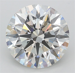 Picture of Lab Grown Diamond 5.34 Carats, Round with Ideal Cut, E Color, VVS1 Clarity and Certified by IGI