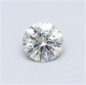 Diamante Natural 0.50 quilates, Redondo , Color K, claridad I1 y certificado GIA
