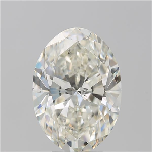 Picture of Natural Diamond 5.22 Carats, Oval with  Cut, K Color, SI2 Clarity and Certified by GIA