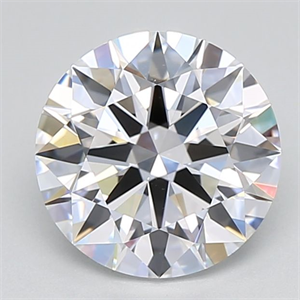 Picture of Lab Grown Diamond 2.41 Carats, Round with Excellent Cut, D Color, VVS1 Clarity and Certified by GIA