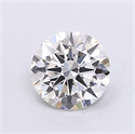 Lab Grown Diamond 1.05 Carats, Round with Excellent Cut, F Color, VS1 Clarity and Certified by IGI